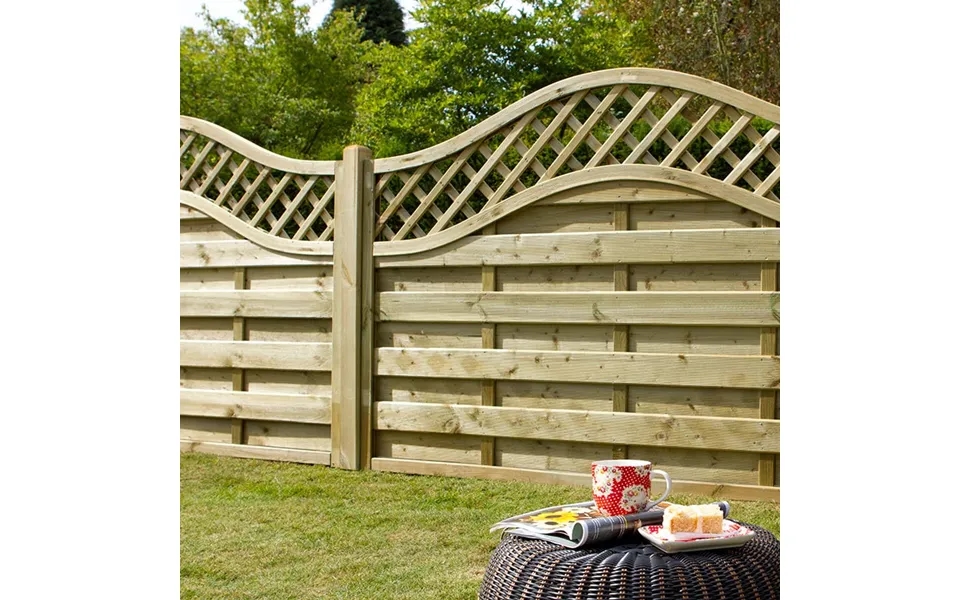 Forest 6' X 3' Pressure Treated Prague Decorative Europa Fence Panel 1