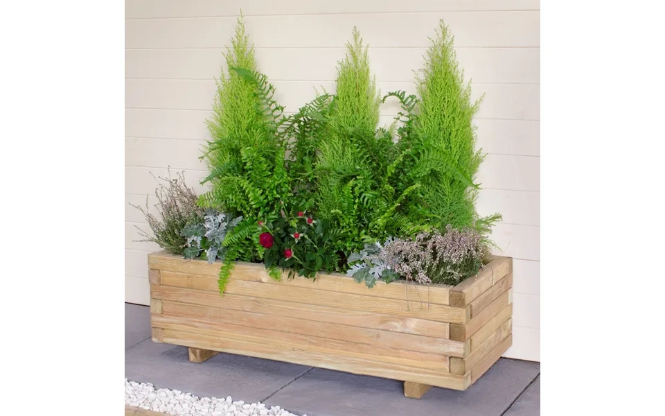 Forest Agen Wooden Garden Planter 3'x1' 0.9x0.3m