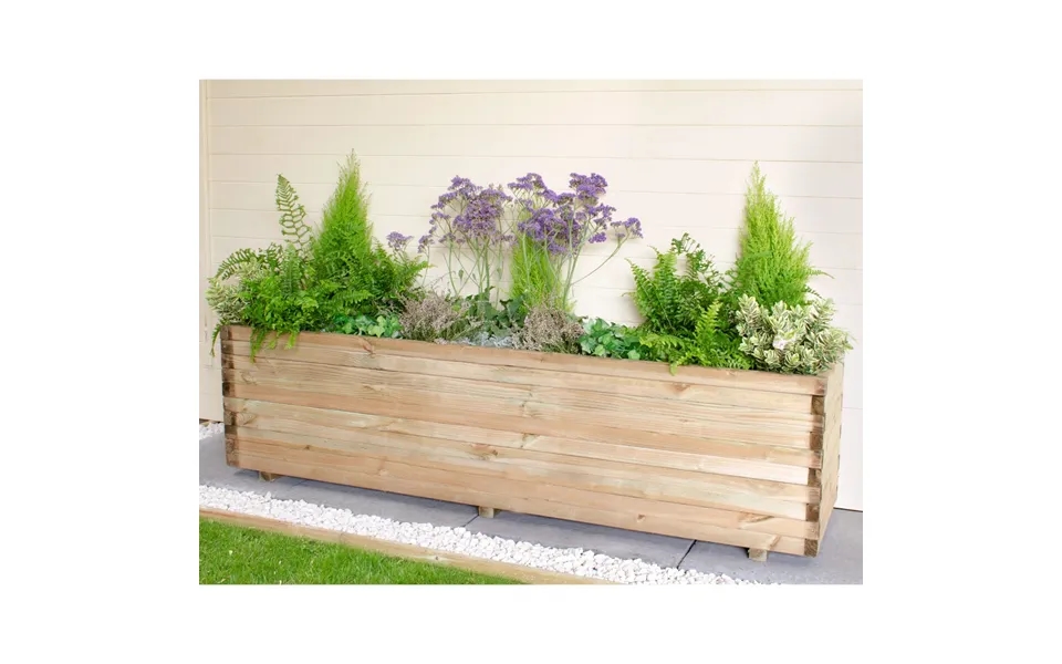Forest Lomello Wooden Garden Planter 6'x2' 1.8x0.6m