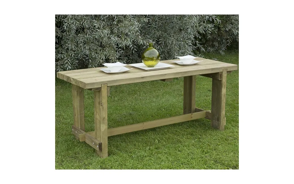 Forest Refectory Wooden Garden Table 6'x2' 1.8x0.7m