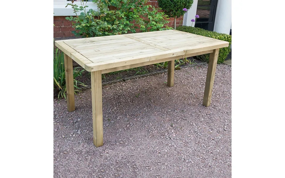 Forest Rosedene Wooden Garden Table 5' X 3' 1.5m X 0.9m