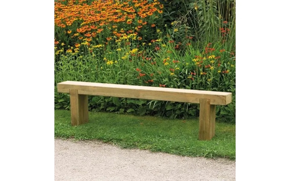 Forest Sleeper Wooden Garden Bench 6'x1' 1.8x0.2m