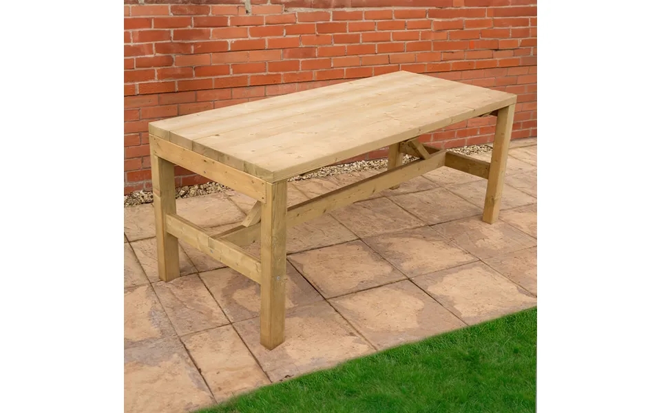Forest Wooden Garden Dining Table 5'11 X 2'6 1.8m X 0.76m