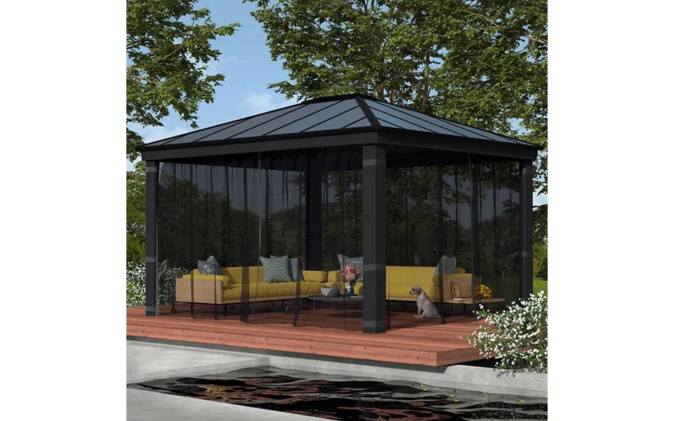 Palram Canopia Gazebo Netting Set For Dallas 4300 Garden Gazebo