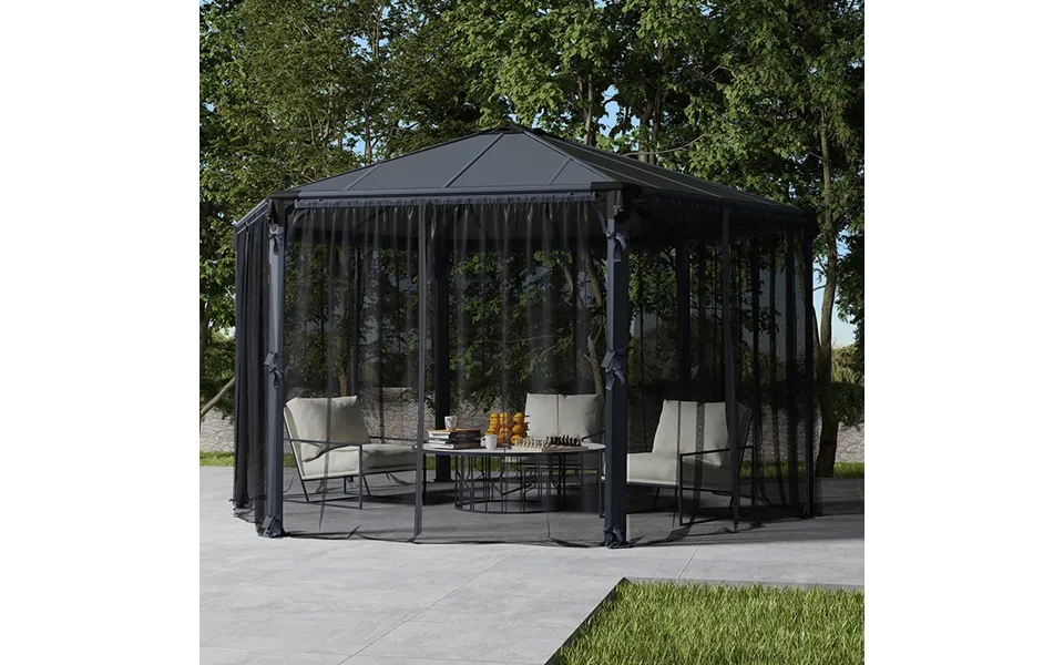 Palram Canopia Gazebo Netting Set For Roma And Monaco Gazebos