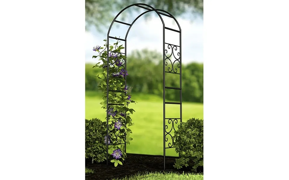 Panacea Scrolls Metal Garden Arch 7'5 X 3'2