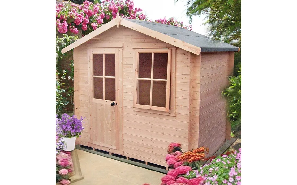 Shire Avesbury 2.5m X 1.8m Log Cabin Summerhouse 19mm