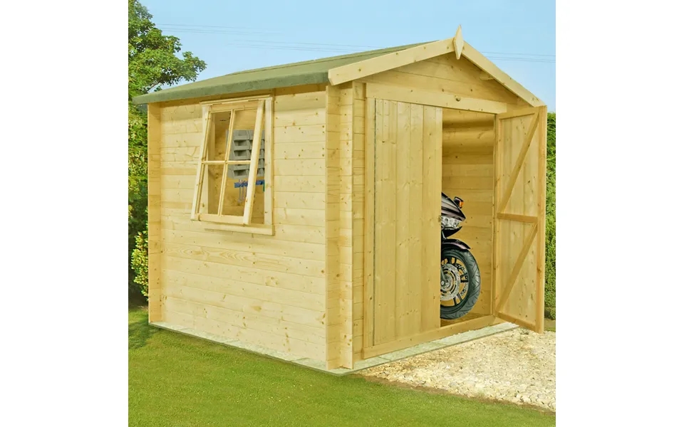 Shire Bradley 2.7m X 2.7m Log Cabin Shed 19mm