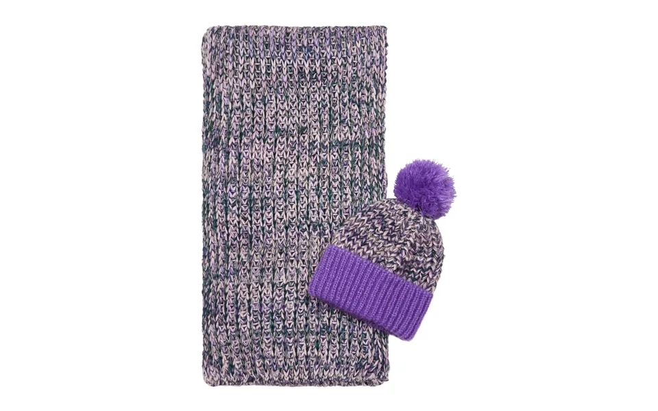 Lolly Hat & Florence Scarf Set - Purple