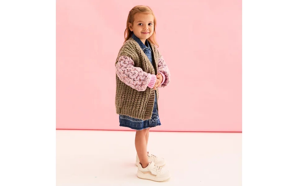 Madison Mini Me Oversized Balloon Sleeve Kids Cardigan - 2-3