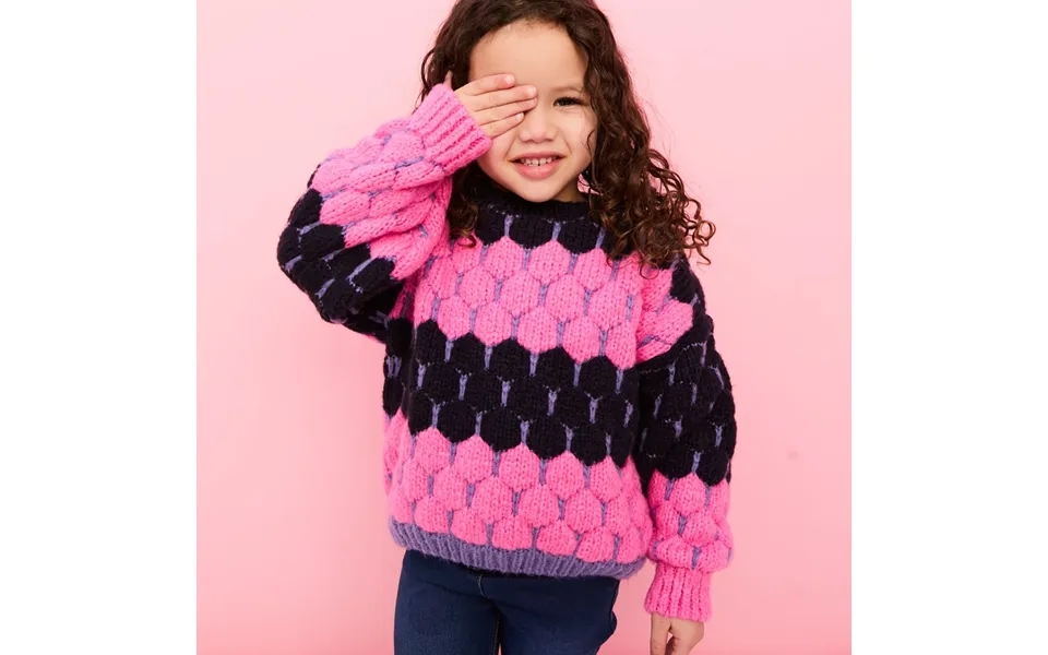 Marissa Mini Me Bubble Stitch Stripe Kids Jumper - 6-7