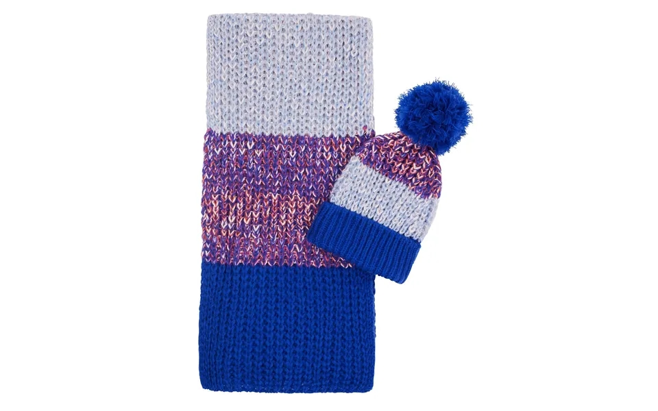 Phoebe Hat & Leia Scarf Set - Cobalt Blue