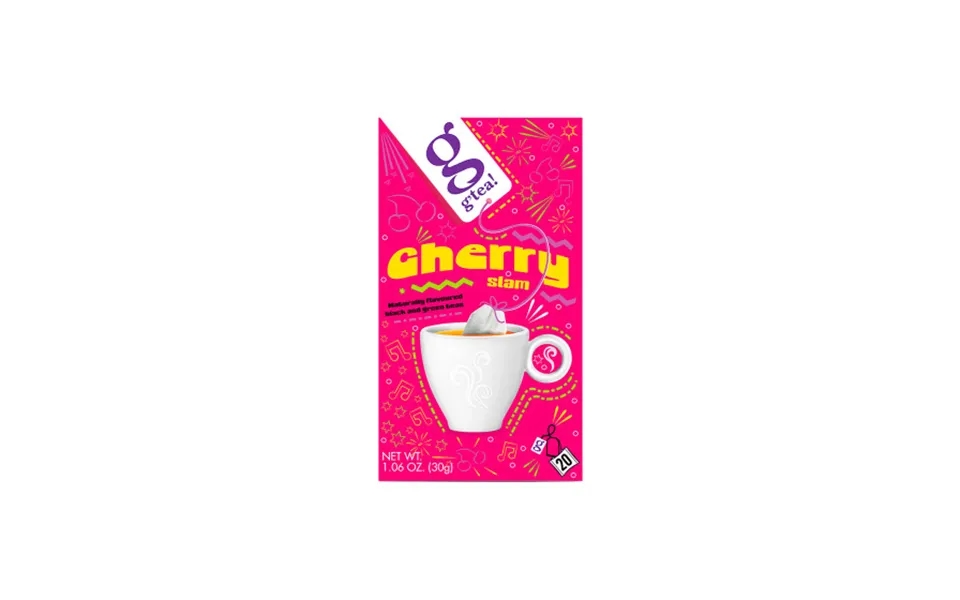 Black & Green Tea G’tea Cherry Slam - 20 Pcs.