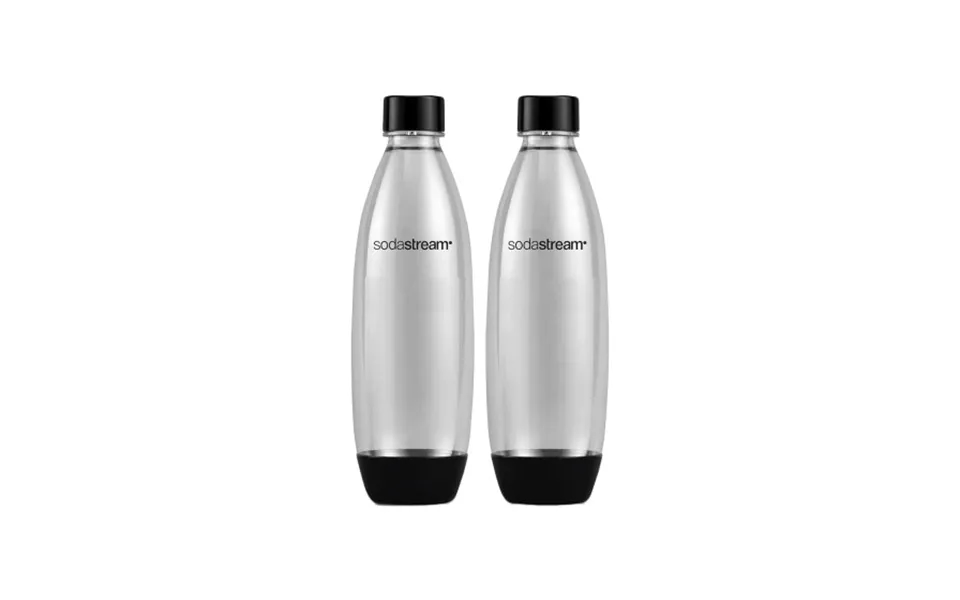 Bottles Sodastream Fuse Black Suited For Sodastream Sparkling Water Makers - 2 X 1 L