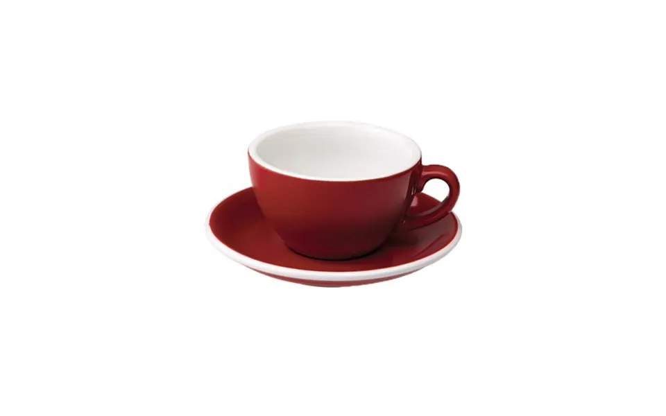Cappuccino Cup With A Saucer Loveramics Egg Red - 200 Ml
