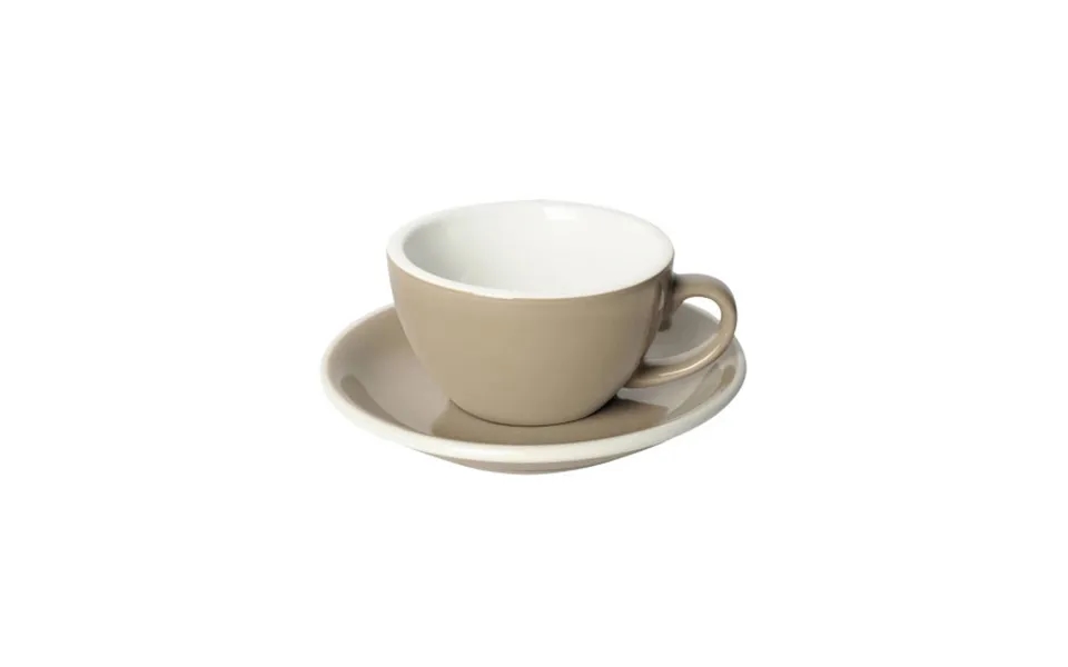 Cappuccino Cup With A Saucer Loveramics Egg Taupe - 200 Ml