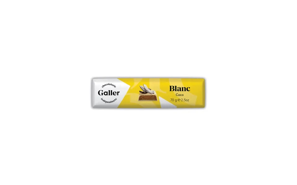 Chocolate Bar Galler White Coconut - 70 G