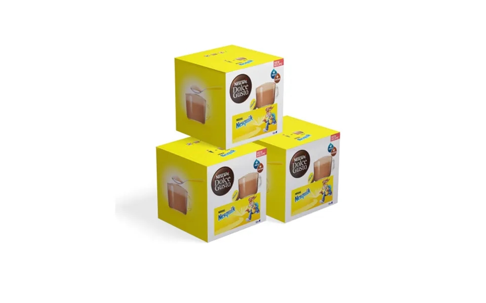 Cocoa Capsules Compatible With Nescafé Dolce Gusto Nesquik - 3 X 16 Pcs