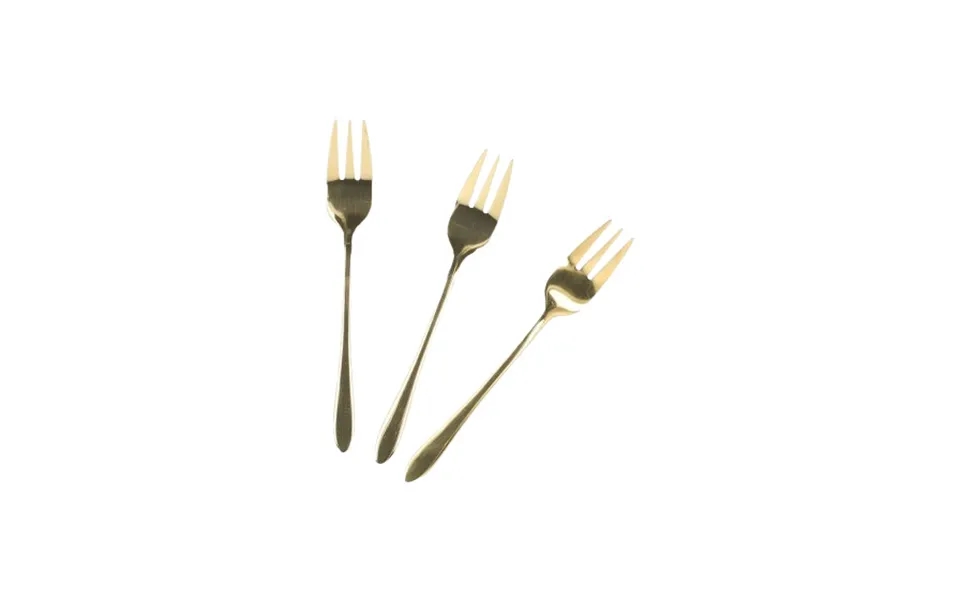 Dessert Fork Set Homla Stilo Gold - 3 Pcs.