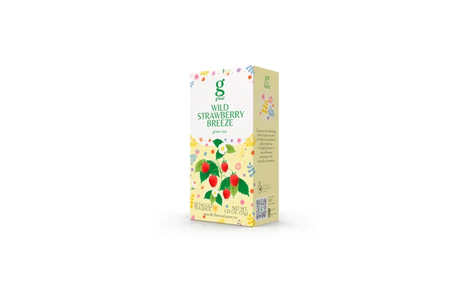 Green & Oolong Tea G’tea Wild Strawberry Breeze - 20 Pcs.