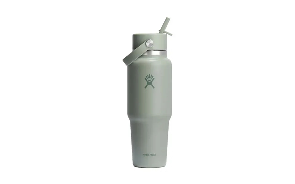 Hydro Flask Wide Mouth Flex Straw Cap Tonal Agave Travel Bottle - 946 Ml