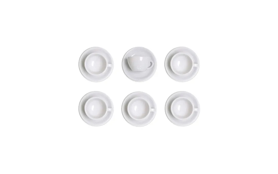 Latte Cup With A Saucer Loveramics Egg White - 6 X 300 Ml