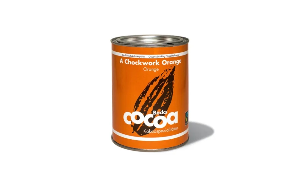 Organic Cocoa Becks Cacao A Chockwork Orange With Orange And Ginger - 250 G