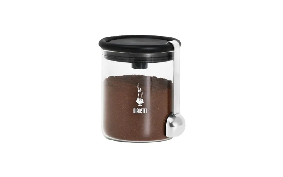 Waste-preventing Glass Coffee Jar Bialetti