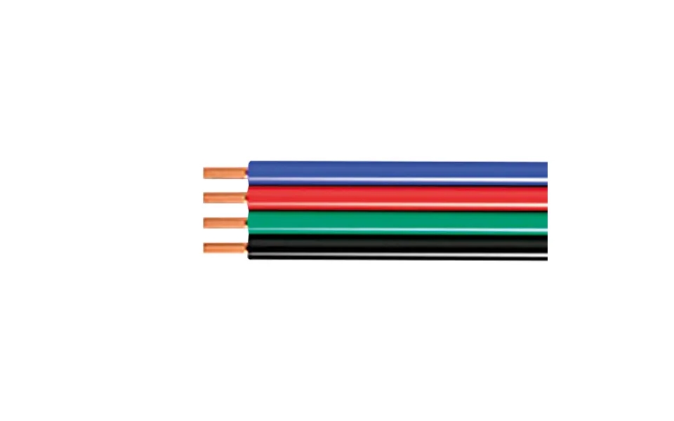 4 Core Cable 1.00mm Black Red Green Blue 1m Wire Integral Led