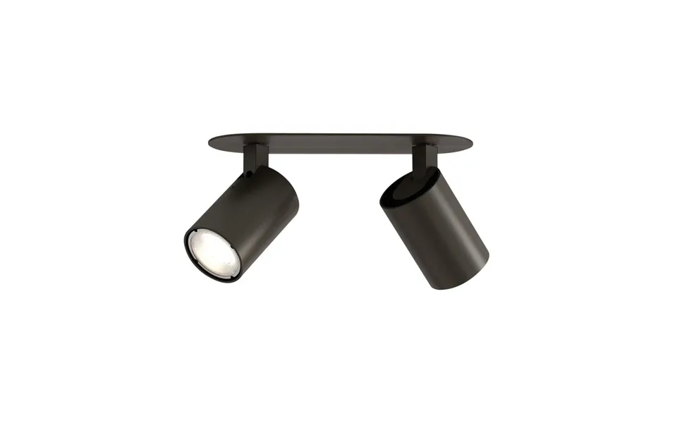 Ascoli Twin Recessed Bronze Spotlight Astro