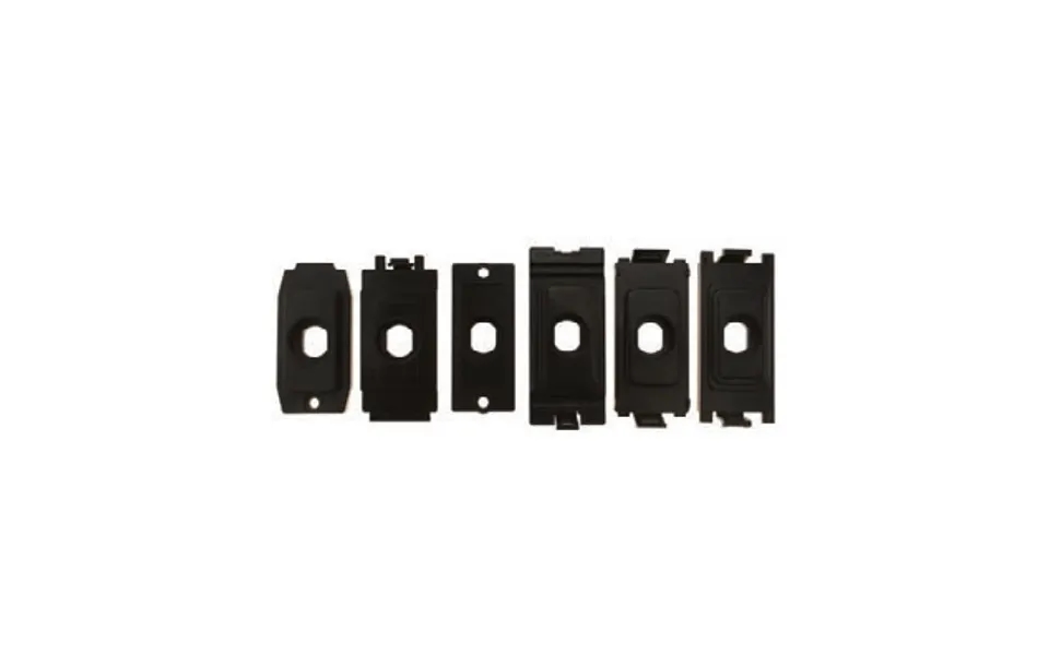 Black Multi Grid Dimmer Plates Kit Hamilton