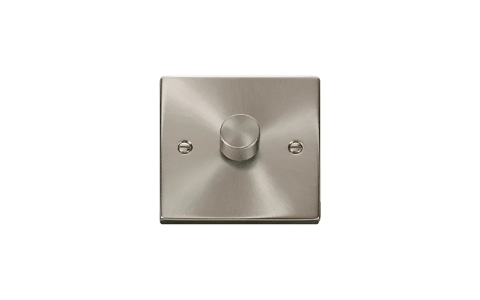 Click Deco 1 Gang 2 Way 400va Leading Edge Dimmer Switch Satin Chrome