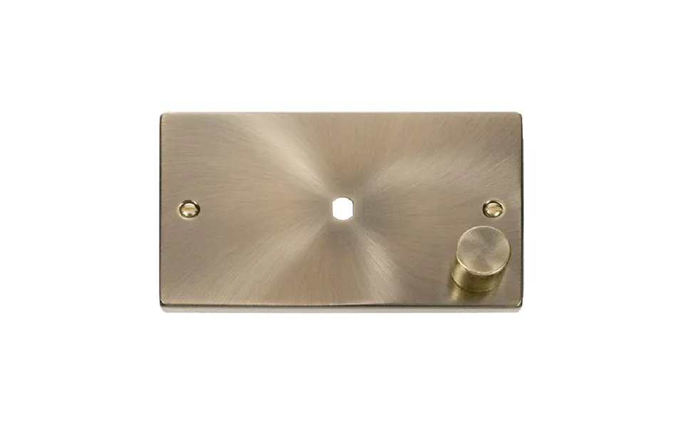 Click Deco 1 Gang Dimmer Mounting Unfurnished Plate And Knob 1000w Max Antique Brass