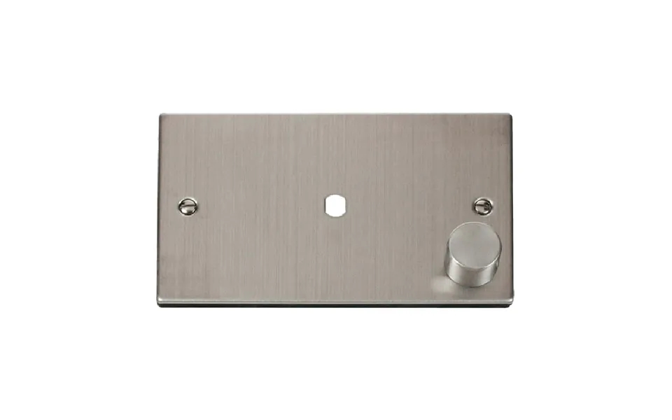 Click Deco 1 Gang Dimmer Mounting Unfurnished Plate And Knob 1000w Max Stainless Steel