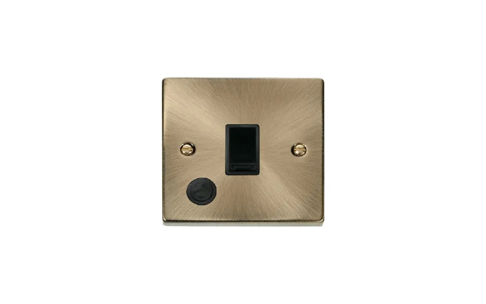 Click Deco 20a 1 Gang Dp Switch With Flex Outlet Antique Brass Insert Black