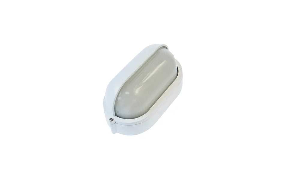 E27 Oval Bulkhead With Eyelid White Ovia
