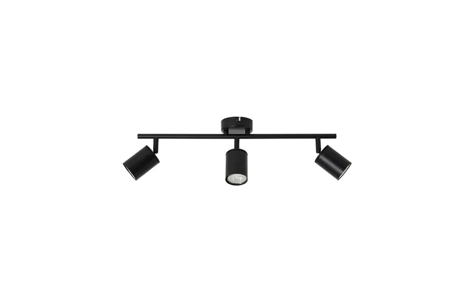 Forum Joshua Gu10 3 Light Spotlight Bar Black