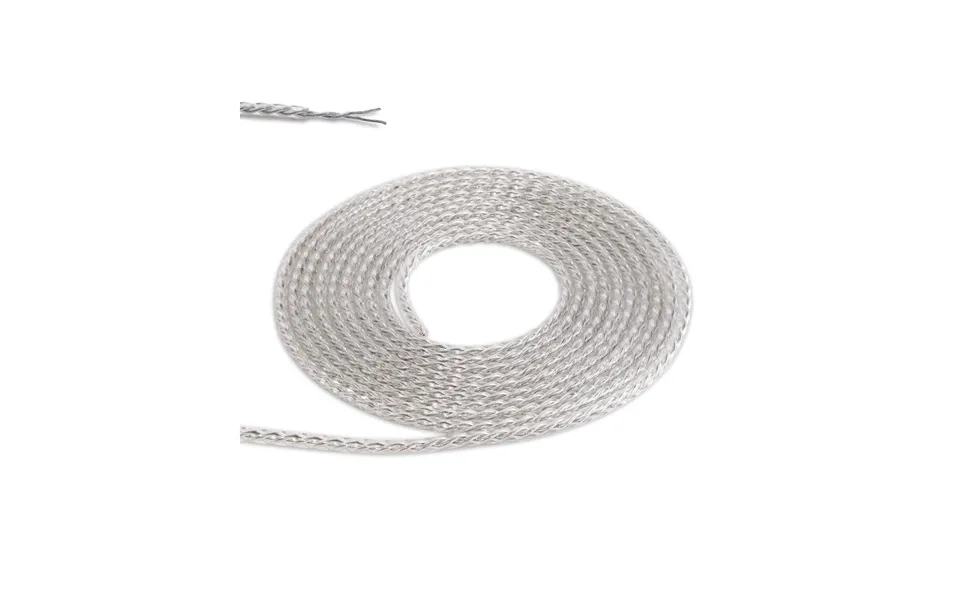 Glorelle 1m Clear Twisted 2 Core 0.75mm Cable Luxuria