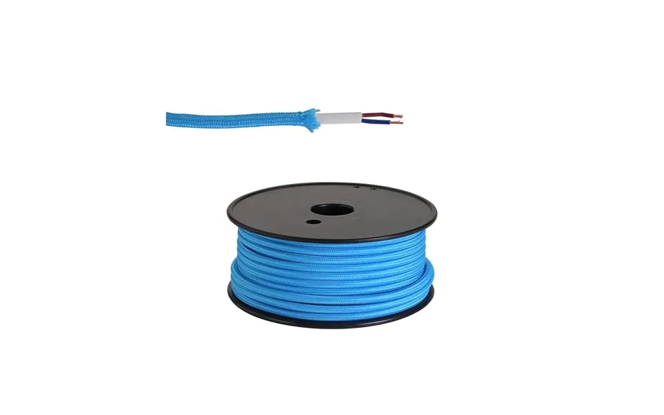 Glorelle 25m Roll Blue Braided 2 Core 0.75mm Cable Luxuria