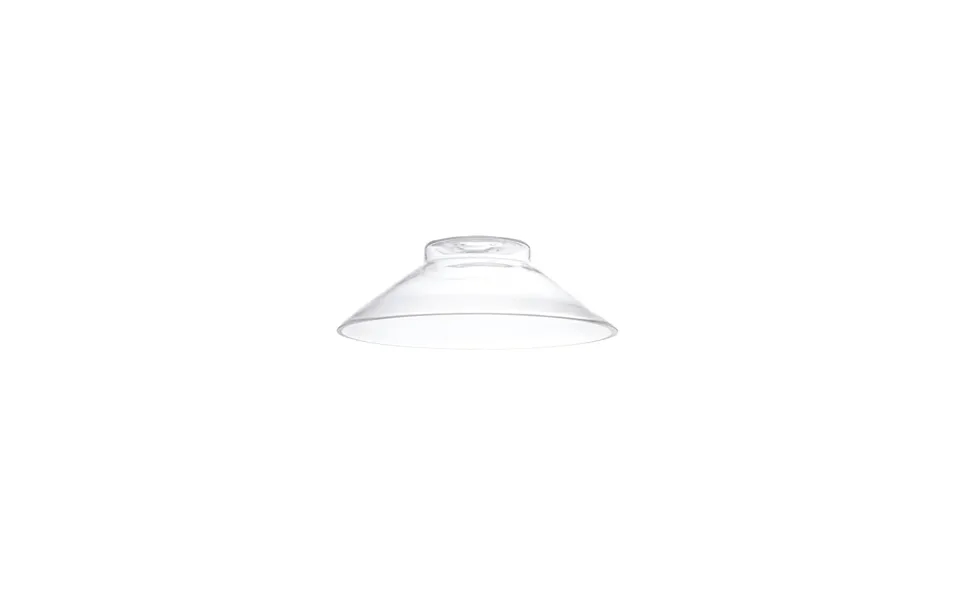 Glorelle Flat Round 25cm Glass Shade F Clear Luxuria