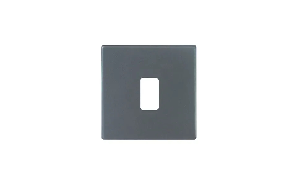Hamilton G2 1 Gang Grid-fix Face Plate Anthra Gray