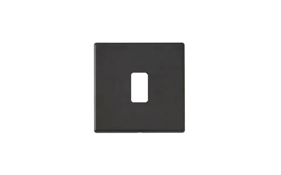 Hamilton G2 1 Gang Grid-fix Face Plate Matt Black