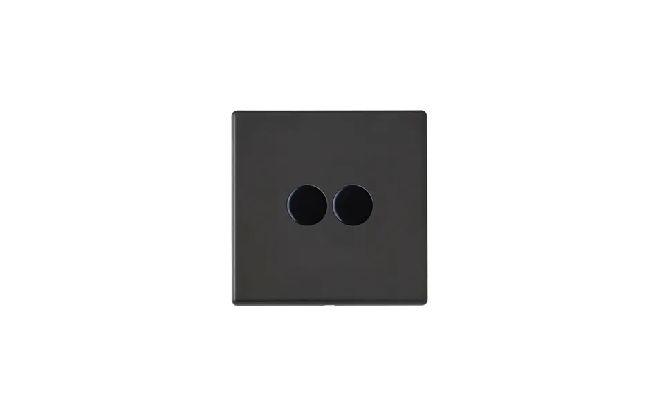 Hamilton G2 2 Gang 210w 2 Way Led Dimmer Switches Matt Black
