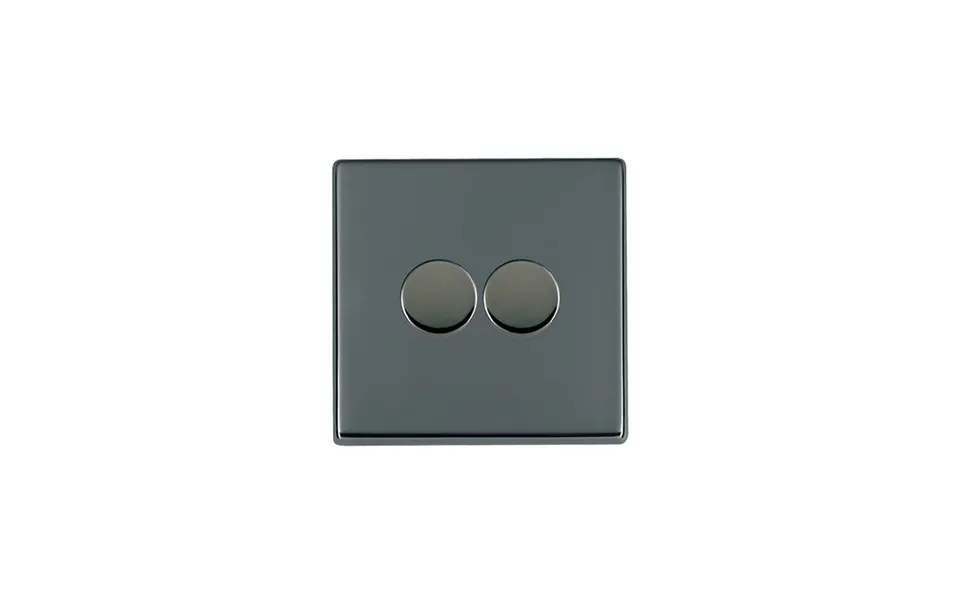 Hamilton G2 2 Gang 250w Wi-fi Led Smart Dimmer Switches Black Nickel