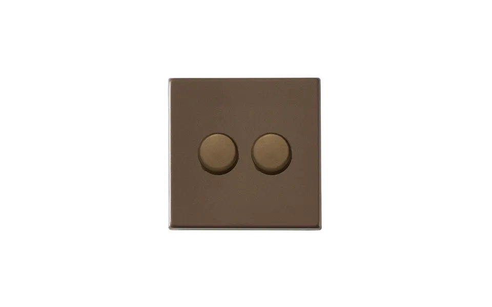 Hamilton G2 2 Gang 250w Wi-fi Led Smart Dimmer Switches Richmond Bronze