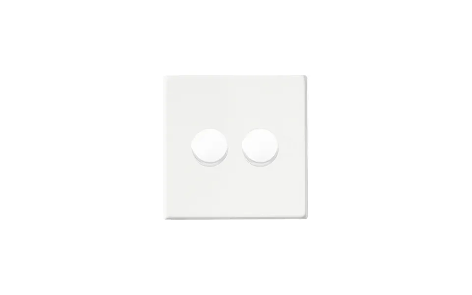 Hamilton G2 2 Gang Rotary Companion Controller Smart Dimmers Matt White