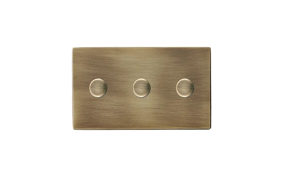Hamilton G2 3 Gang 175w 2 Way Led Dimmer Switches Antique Brass