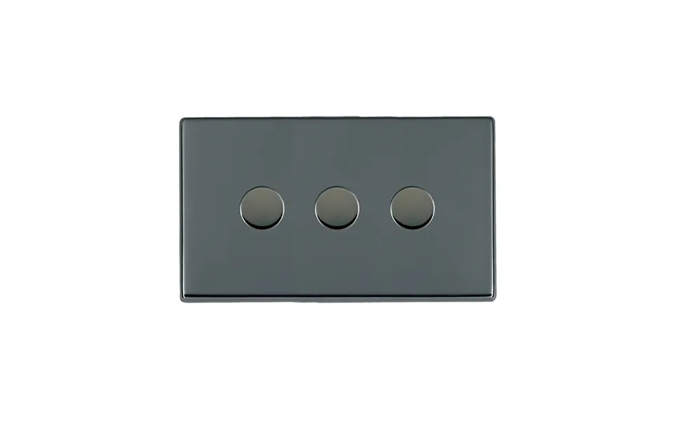 Hamilton G2 3 Gang 2 Way 100w Led Dimmer Black Nickel