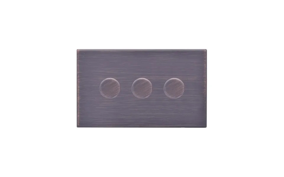 Hamilton G2 3 Gang 2 Way 100w Led Dimmer Etrium Bronze