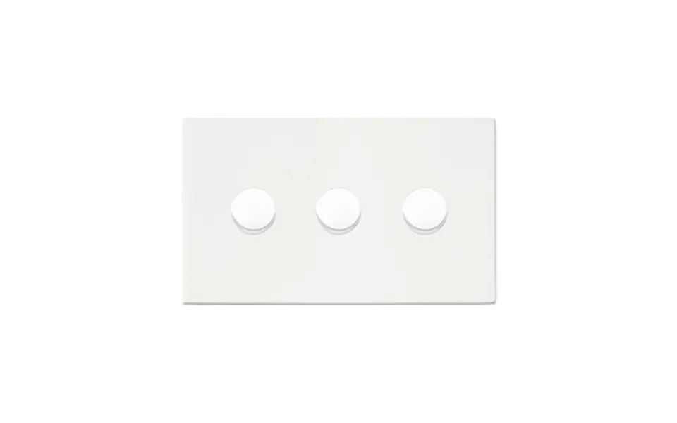 Hamilton G2 3 Gang 2 Way 100w Led Dimmer Matt White